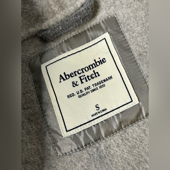 Abercrombie & Fitch Two-Tone Gray Coat Size Small - Picture 6 of 7